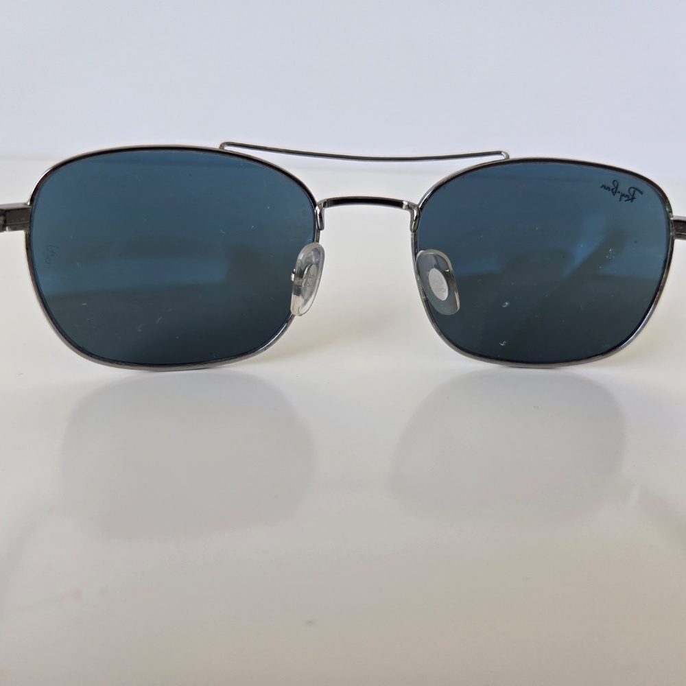 Ray-Ban Gunmetal Frame Sunglasses Blue Lens - Picture 3 of 13